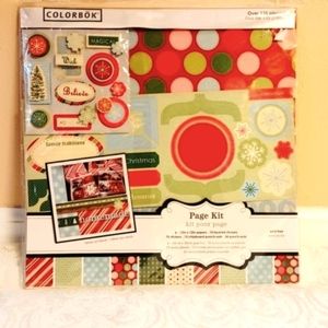 "Colorbok" Christmas Scrapbooking Kit- Over 135 Pieces. New!